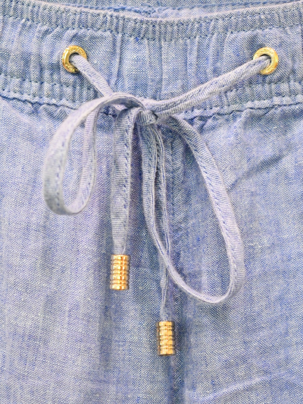 Lilly Pulitzer Light Deri Blue Drawstring Aden Linen Pants XL - Picture 5 of 10